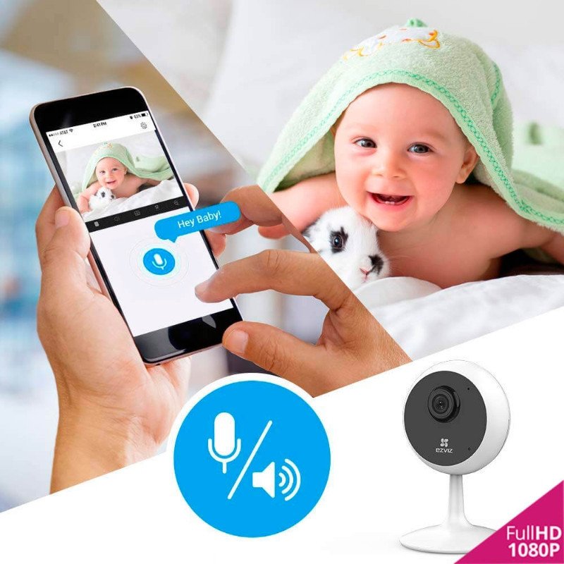 EZVIZ C1C-B Cámara de Seguridad con Wi-Fi 1080p 