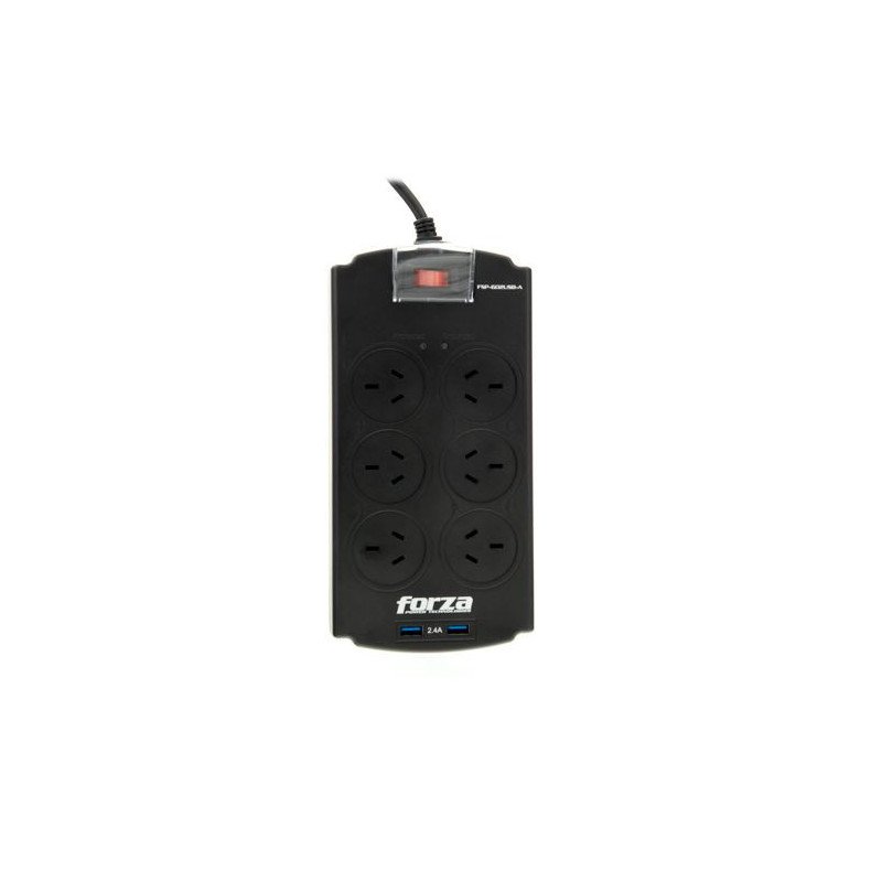 Protector de voltaje FORZA FSP-602 + 2 USB 