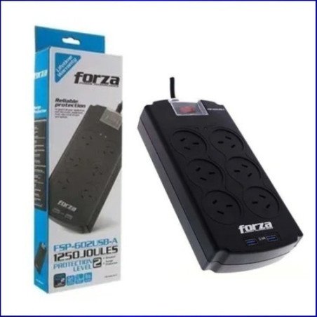 Protector de voltaje FORZA FSP-602 + 2 USB 