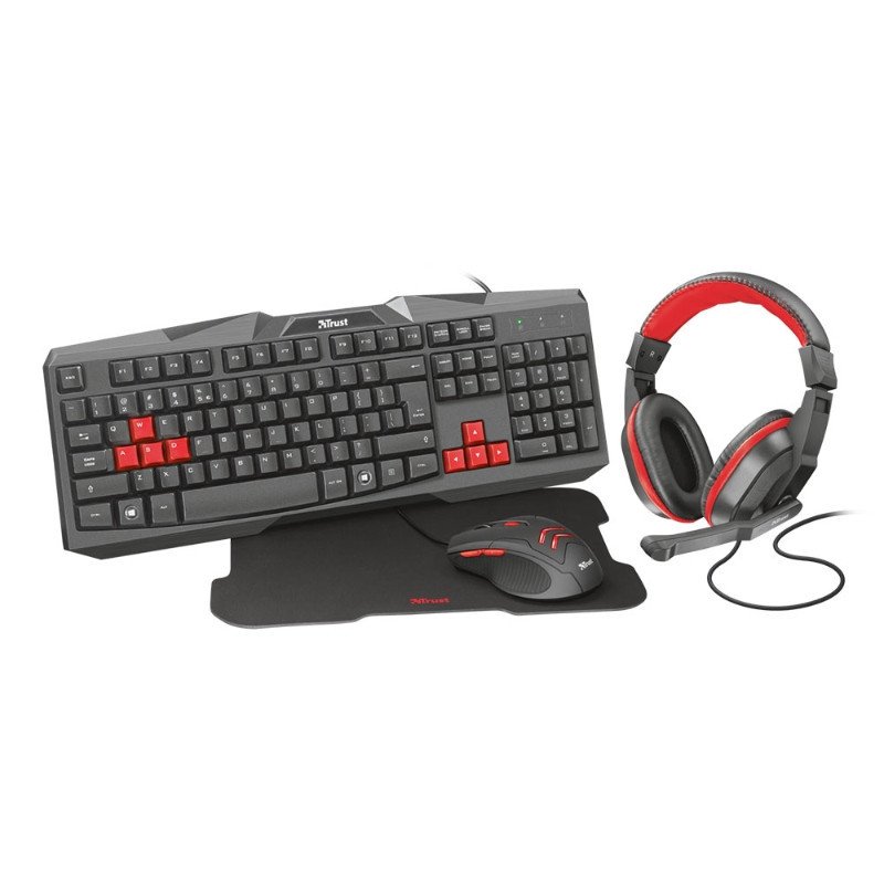 Combo Gamer 4 en 1 Kit TRUST Ziva