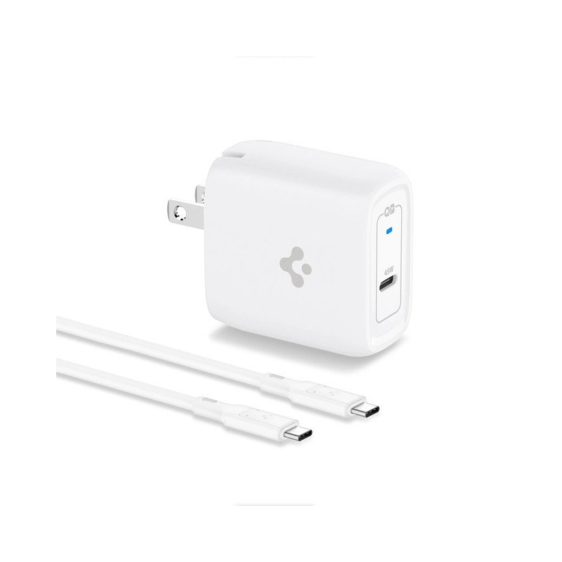 Transformador + Cable C a C SPIGEN ArcStation Pro 45W 