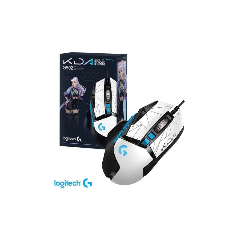 LOGITECH G502 KDA 2.0 Blanco Hero Mouse Gamer