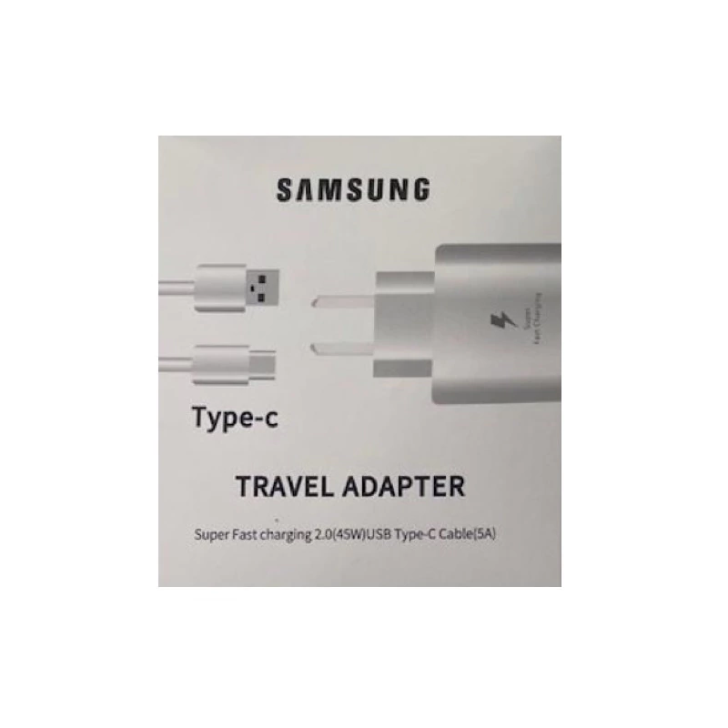 Cargador SAMSUNG 45W + USB Tipo C CERTIFICADO