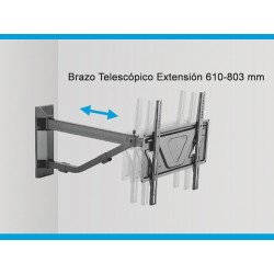 Soporte para TV Móvil 32" a 70" Intelaid IT-TB70 brazo extensible  2