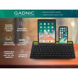 Teclado Portatil Azultooth T7g multi dispositivos GADNIC 7427251181921 2