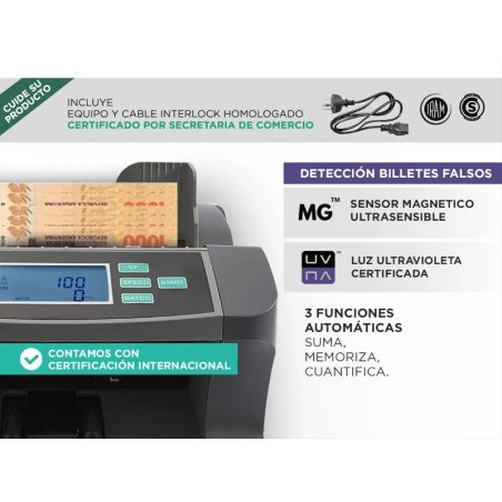 Contadora de Billetes GADNIC CONT0017 0650414425847