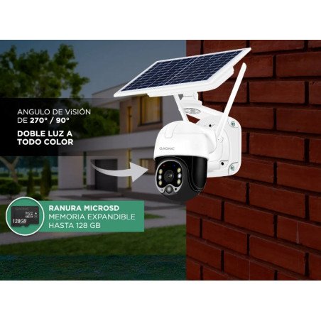 Cámara de Seguridad Solar Exterior GADNIC P2P00042
