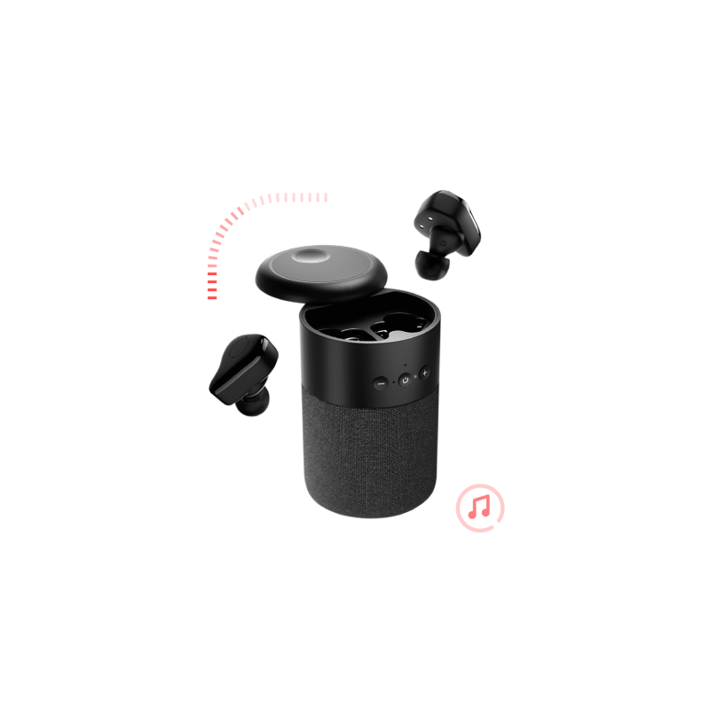 Auricular Azultooth + Parlante HAXLY Duetto