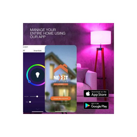 Lámpara Inteligente NEXXT A19 9W E27 RGB