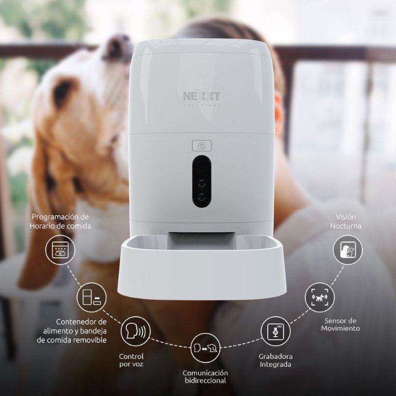 Dispensador Inteligente de alimento para mascotas NEXXT NHA-P610