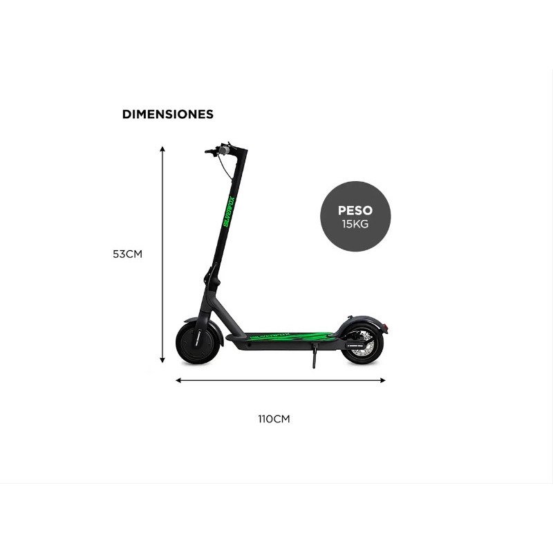 Monopatin Eléctrico 8.5" Silverfox Plegable