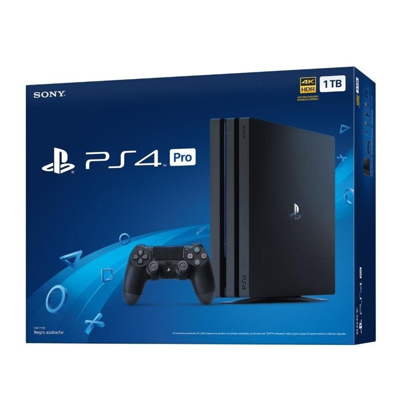 SONY PS4 PRO 1Tb + Cable corriente + cable v8 (Sin caja)