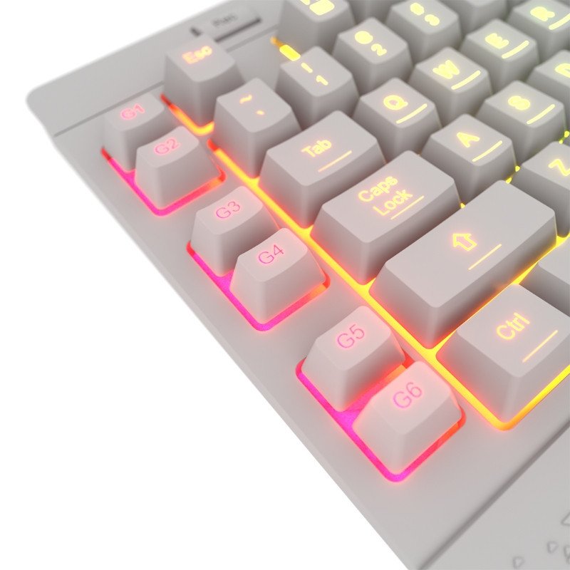 REDRAGON Shiva K512W RGB Blanco Teclado Gamer 