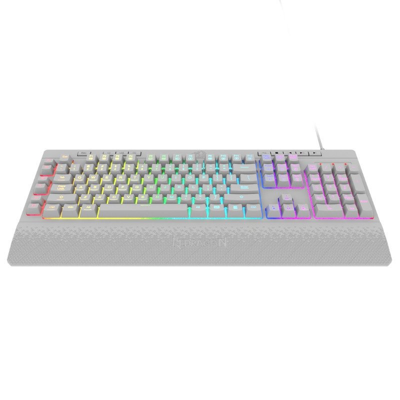 REDRAGON Shiva K512W RGB Blanco Teclado Gamer 
