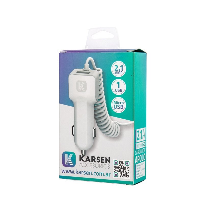 Cargador 12/24v + Micro USB 2.1A Apolo KARSEN