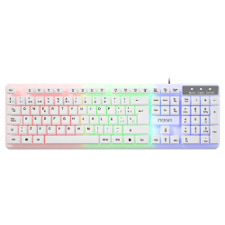 Combo Gamer 4 en 1 Kit NOGA NKB-413 blanco 2
