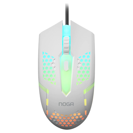Combo Gamer 4 en 1 Kit NOGA NKB-413 blanco