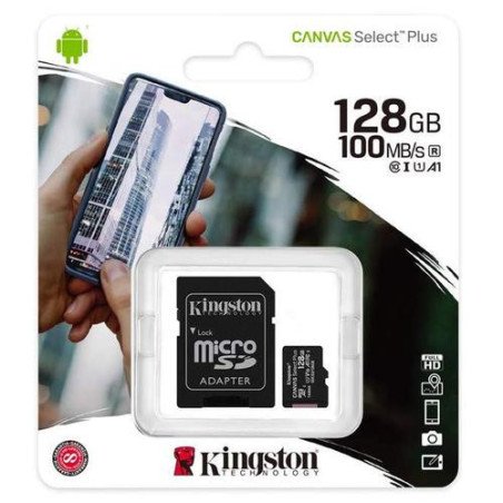 Tarjeta Micro SD 128GB KINGSTON CANVAS 