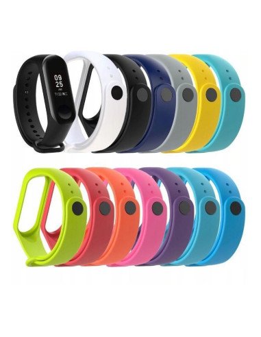 Malla Silicona Mi Band 3 / Mi Band 4 Colores