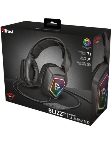 TRUST GXT 450 Blizz RGB 7.1 Auricular Gamer 