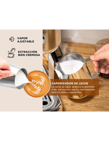 Cafetera Espresso Gadnic Con Molinillo Integrado (CAFEXP08)