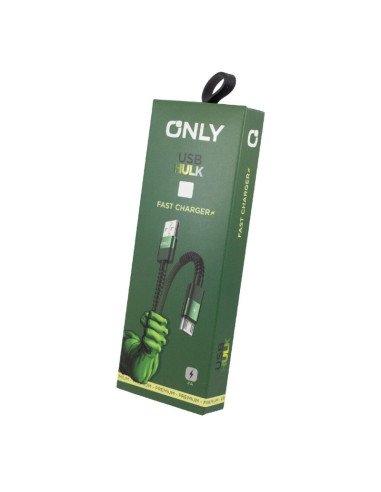 Cable USB Lightning Hulk 4A Only Mod 90