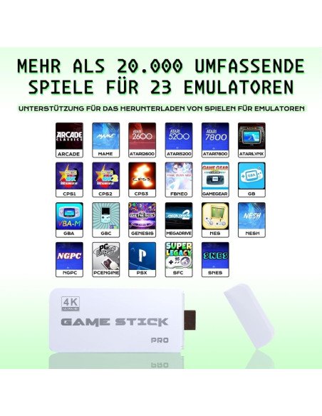 Consola de juegos Game Stick PRO 21.000 Juegos