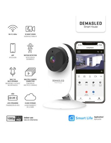 Camara de seguridad Demasled WIFI HD de interior (domo-38)
