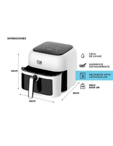 Freidora de aire Gadnic 6.5 litros 1600W (FREI0033)