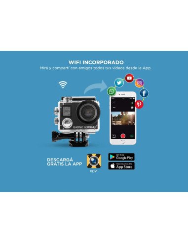 Camara deportiva GADNIC Extreme 13 4K (MCDEP013)