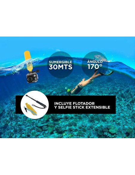 Camara deportiva GADNIC Extreme 13 4K (MCDEP013)