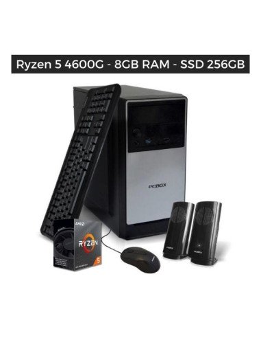 PC Armada AMD Ryzen 5 4600G - 8GB RAM - SSD M.2 256GB - Windows 11 PCBOX