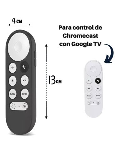 Funda silicona para control de Google Chromecast 4