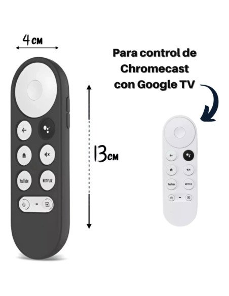 Funda silicona para control de Google Chromecast 4
