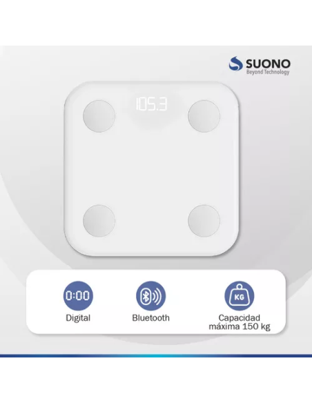 Balanza digital bluetooth SUONO (SUO074)