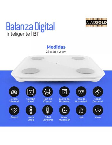 Balanza digital bluetooth SUONO (SUO074)
