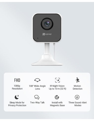 EZVIZ H1C Cámara de seguridad con Wi-Fi 1080p interior