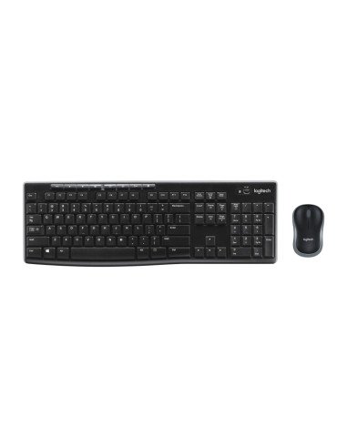 Teclado + Mouse inalambrico Logitech MK270 Negro