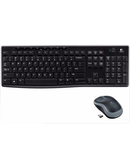 Teclado + Mouse inalambrico Logitech MK270 Negro