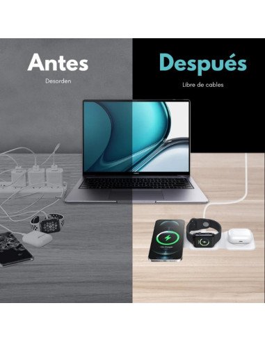 Base de Carga Inalambrica 3 en 1 plegable AAA