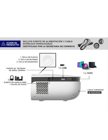 Proyector GADNIC Unique 2500L PROJ0041