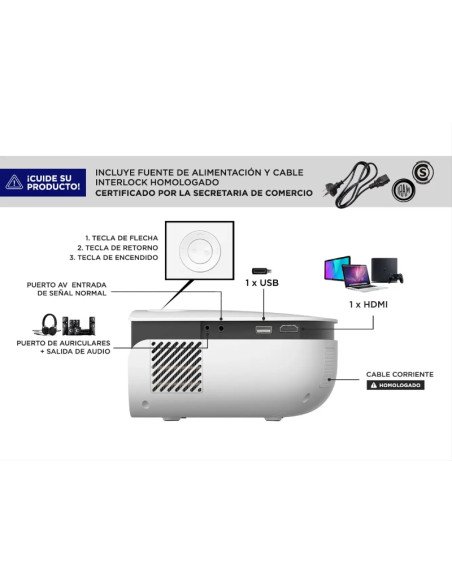 Proyector GADNIC Unique 2500L PROJ0041