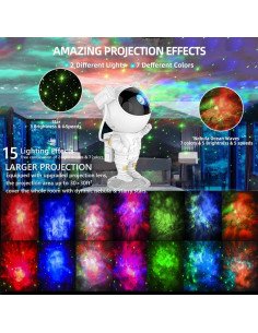 Proyector de galaxia astronauta con parlante 2