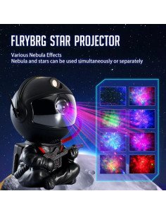 Proyector de galaxia astronauta sentado 2
