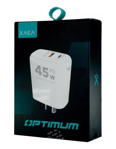 Fuente Tipo C + Tipo A 45W XAEA QC3.0 PD200 (MOD501)
