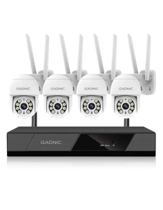Kit Cámaras de Seguridad inalambrico PKIT3 + DVR Gadnic x4 Interior / Exterior IP Visión Nocturna