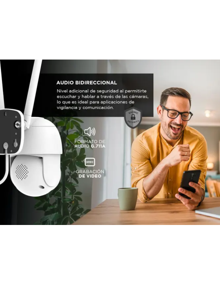 Kit Cámaras de Seguridad inalambrico PKIT3 + DVR Gadnic x4 Interior / Exterior IP Visión Nocturna