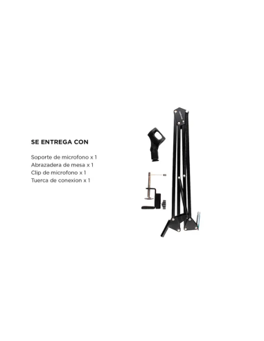 Soporte Para Microfono + Brazo Articulado GADNIC MICCOND9
