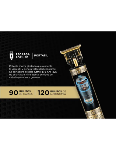 Cortadora de pelo Kemei profesional (KEMEI003)