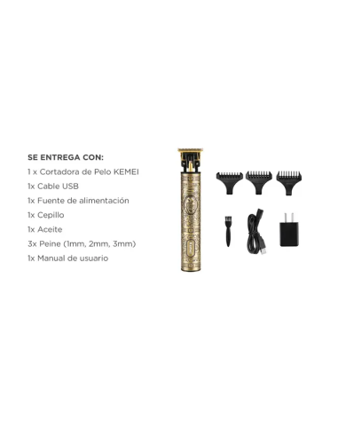Cortadora de pelo Kemei profesional (KEMEI003)